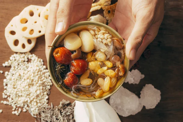 Ching Leung Tatlı Soğuk Çorbasına Çin Vietnam Mutfağı — Stok fotoğraf