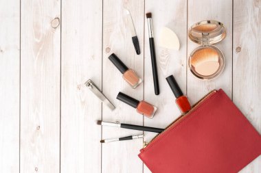 Kozmetik ve aksesuarlar, manikür veya pedikür, tırnak bakımı, metin için kopya alanı kavramı