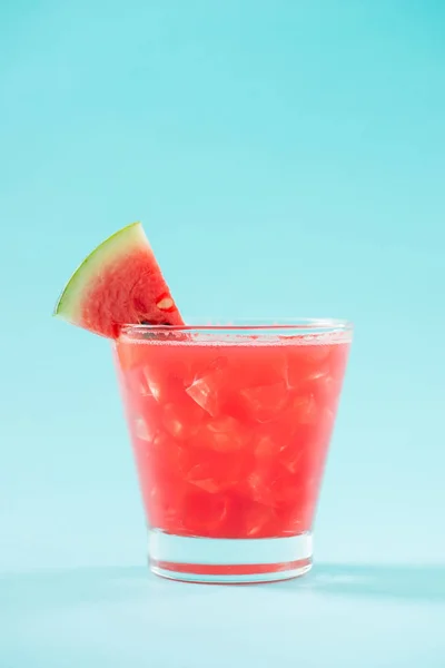 Fräsch Vattenmelon Cocktail Ett Glas — Stockfoto