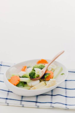 Sağlıklı gıda. Sebze karışımı. Studio fotoğraf