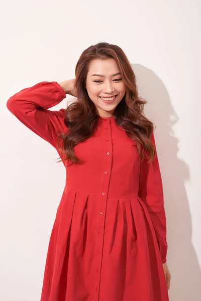 Szexi Ázsiai Női Modell Jelentő — Stock Fotó