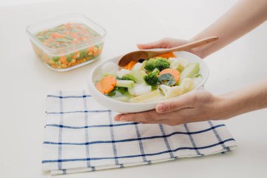 Sağlıklı gıda. Sebze karışımı. Studio fotoğraf