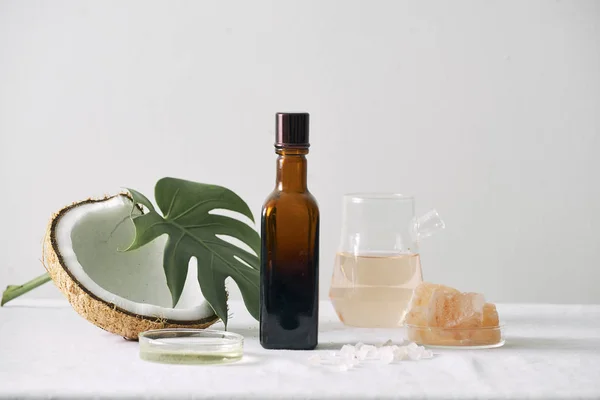 Natura Cosmetica Cura Della Pelle Olio Essenziale Aromaterapia Organic Naturale — Foto Stock