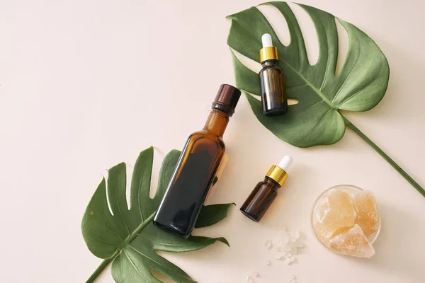 Kozmetik Doğa Cilt Bakımı Esans Aromaterapi Organic Doğa Bilimleri Güzellik — Stok fotoğraf
