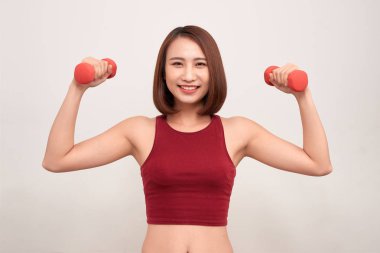 Kadın ile Halter egzersiz