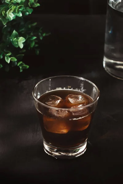 Iced Coffee Cold Brew Coffee Glass — Stock Photo, Image