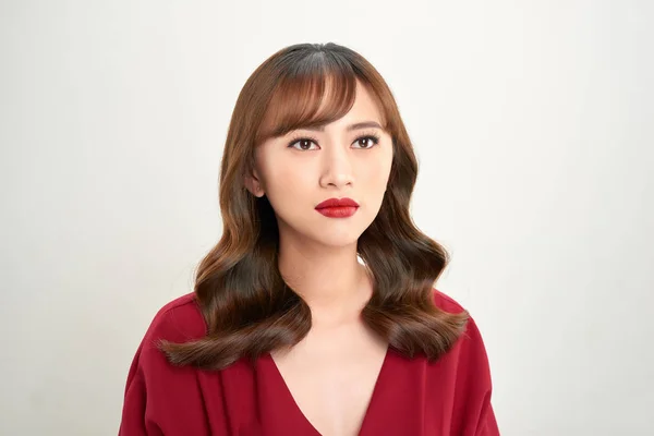 Retrato Hermosa Joven Mujer Asiática Con Piel Clara —  Fotos de Stock