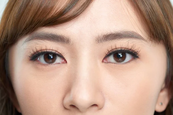 Primer Plano Maquillaje Ojos Mujer Joven — Foto de Stock