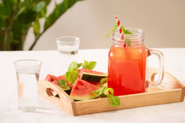 Soğuk Karpuz Smoothie , sağlıklı içecek