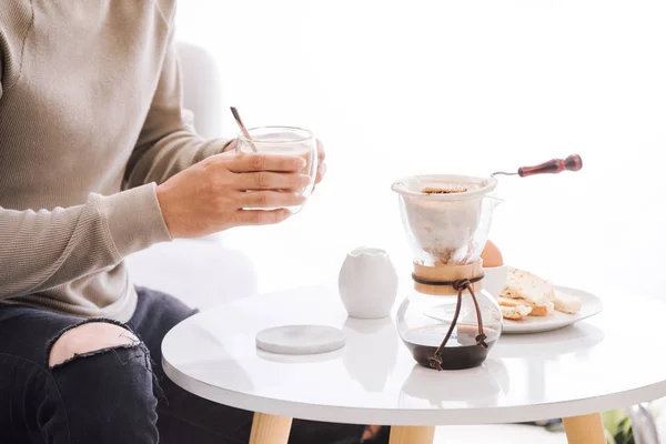 Nuevo Día Comienza Con Una Taza Café — Foto de Stock