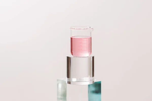 Processo Fabricação Perfumes Extrato Ingrediente Experimental Laboratório Para Beleza Natural — Fotografia de Stock