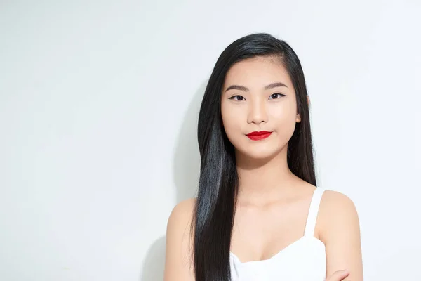 Çekici Asyalı Kadın Güzelliğinin Portresi — Stok fotoğraf