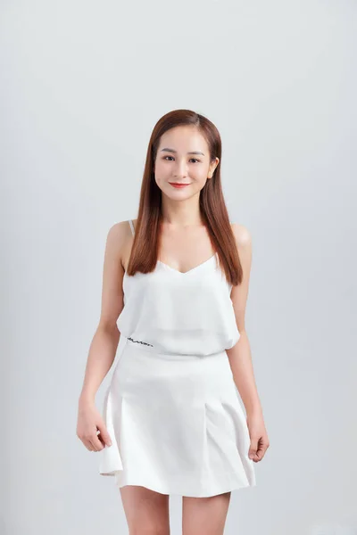 Gyönyörű Fiatal Ázsiai Aki Mosolyog — Stock Fotó