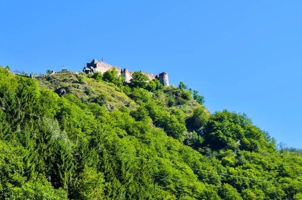 Pevnosti Poenari Skutečný Hrad Dracula — Stock fotografie