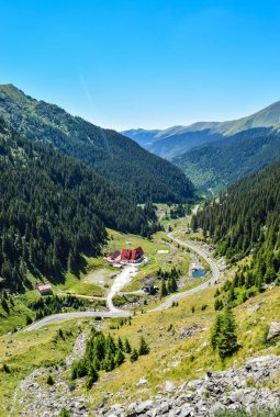 Romanya'da bulunan Transfagarasan dağ yolu.