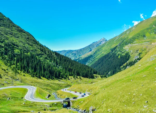 Transfagarasan Mountain Road Located Romania — Stock Photo, Image