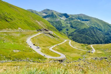 Romanya'da bulunan Transfagarasan dağ yolu.