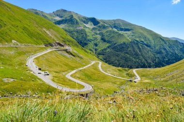 Romanya'da bulunan Transfagarasan dağ yolu.