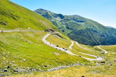 Romanya'da bulunan Transfagarasan dağ yolu.