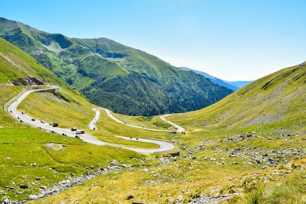 ルーマニアにある Transfagarasan 山の道 — ストック写真