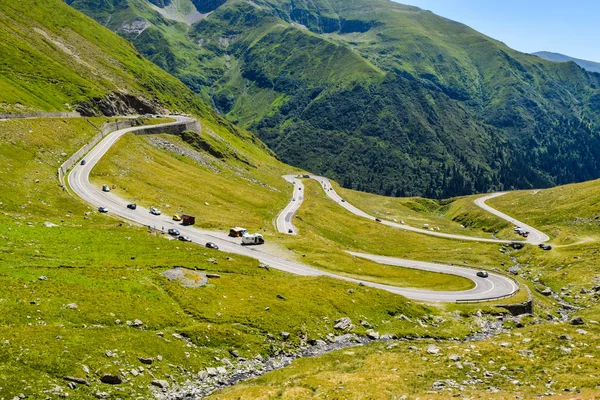 ルーマニアにある Transfagarasan 山の道 — ストック写真