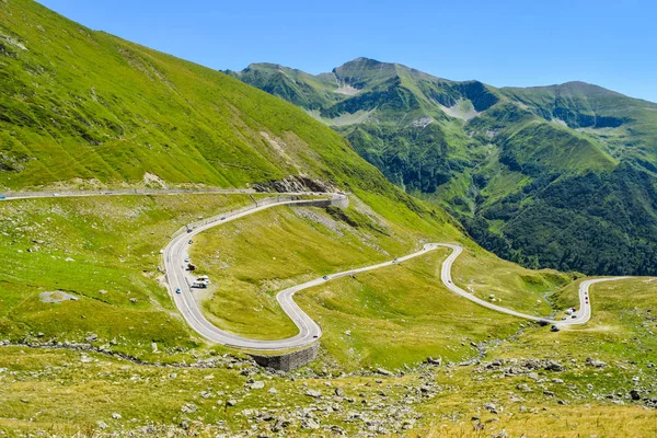 Transfagarasan Mountain Road Located Romania — Stock Photo, Image