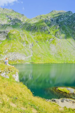 Kız Gölü Balea Transfagarasan yolun pass üzerinde yer alan, yakın. Romanya.