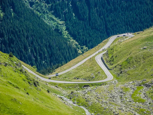 Camino Montaña Transfagarasan Situado Rumania — Foto de Stock