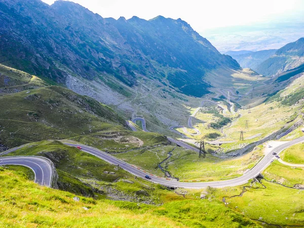 Camino Montaña Transfagarasan Situado Rumania — Foto de Stock