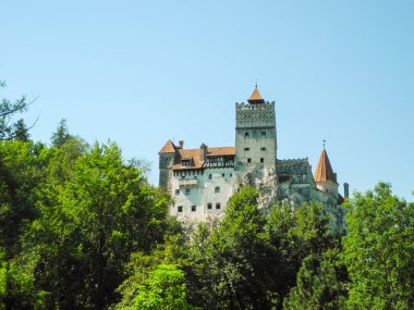 Bran Şatosu Transilvanya, Romanya'da peyzaj.