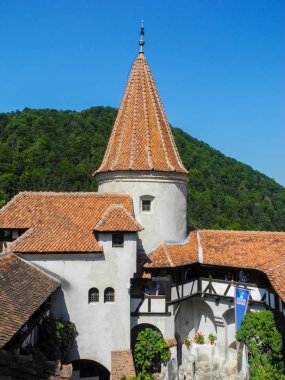 Bran Şatosu Transilvanya, Romanya'da peyzaj.