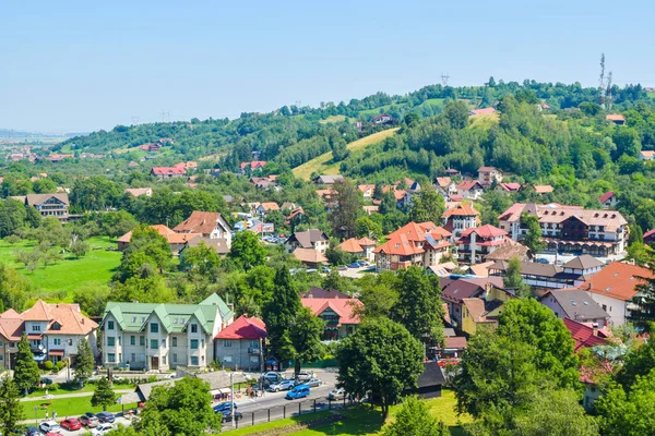 Kepek Cityscape Görünümünden Kale Romanya — Stok fotoğraf
