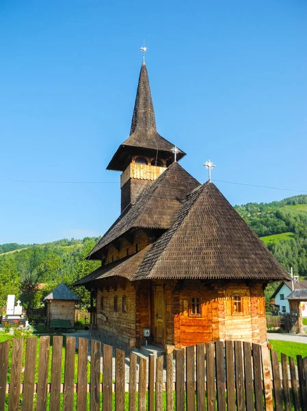 Ancienne Église Bois Dans Ville Bran Roumanie — Photo