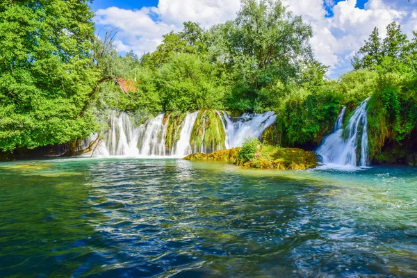 Waterfalls in the rivers Slunj and Koran. Croatia.