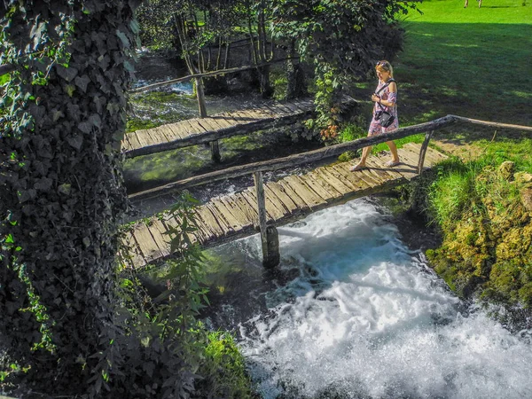 Cascadas Los Ríos Slunj Corán Croacia —  Fotos de Stock