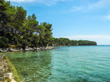 Taşlı beach Pakostane, Hırvatistan.