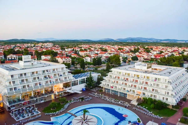 Vodice Kroatien Juli 2018 Hotel Olympia Stadtbild Hintergrund — Stockfoto