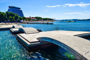 Bir Vodice beach, Hırvatistan.