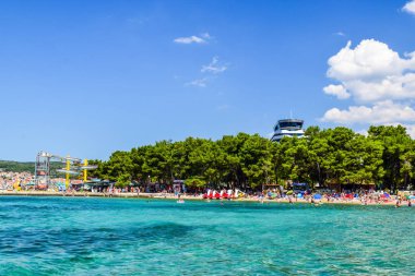 Bir Vodice beach, Hırvatistan.