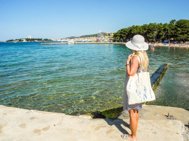 Bir Vodice beach, Hırvatistan.