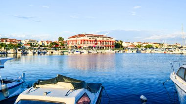 Tribunj cityscape, Hırvatistan.
