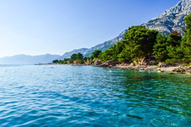 Baska Pole beach, Hırvatistan.