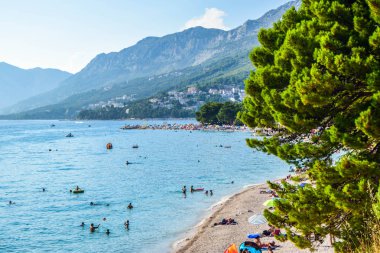 Baska Voda beach, Hırvatistan.