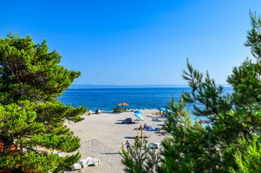 Baska Voda beach, Hırvatistan.