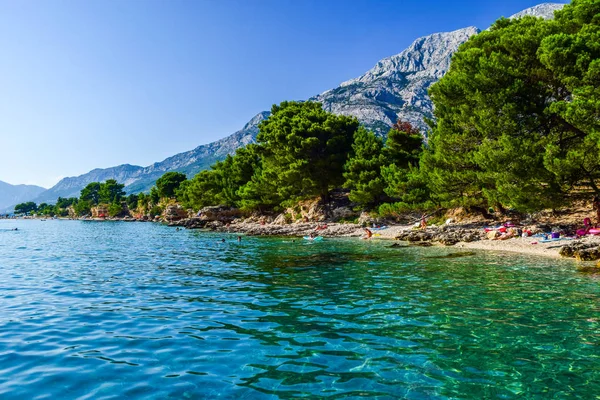 Baska Pole beach, Croácia . — Fotografia de Stock