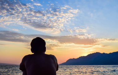 Rata Beach, Brela, Hırvatistan.