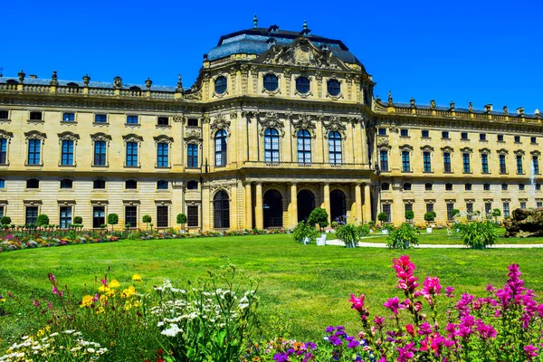Wurzburg Tyskland Juli 2019 1700 Talets Barockpalats Wurzburg Residenz Med — Stockfoto