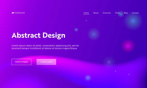 Purple Abstract Geometric Sparkle Gloss Landing Page Background (en inglés). Patrón de gradiente de movimiento digital futurista. Fondo creativo de onda de neón suave para la página web del sitio web. Ilustración plana del vector de la historieta — Archivo Imágenes Vectoriales