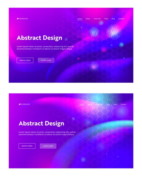 Mor soyut geometrik Altıgen şekil açılış sayfası arka plan ayarlayın. Fütüristik dijital ışıltı degrade desen. Yaratıcı mor zemin öğe Web sitesi Web sayfası. Düz çizgi film vektör çizim