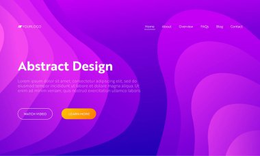 Mor soyut dalga şekli açılış sayfası arka plan. Fütüristik dijital hareket degrade desen. Yaratıcı dinamik renkli Neon dalgalı en az zemin Web sitesi Web sayfası. Düz çizgi film vektör çizim